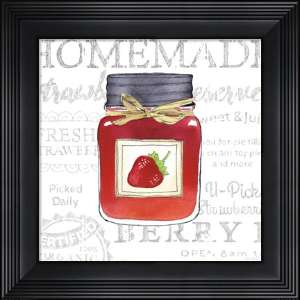 Framed Canning Kitchen I Print