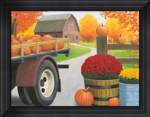 Framed Autumn Affinity I Print