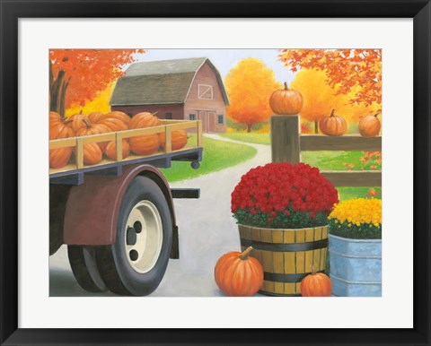 Framed Autumn Affinity I Print