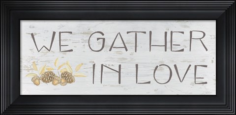 Framed Beautiful Bounty Sign IV Print