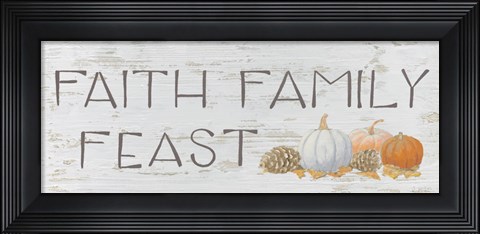 Framed Beautiful Bounty Sign III Print