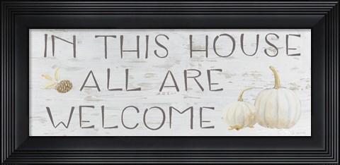 Framed Beautiful Bounty Sign I Print
