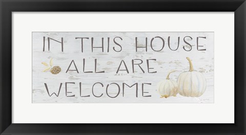 Framed Beautiful Bounty Sign I Print