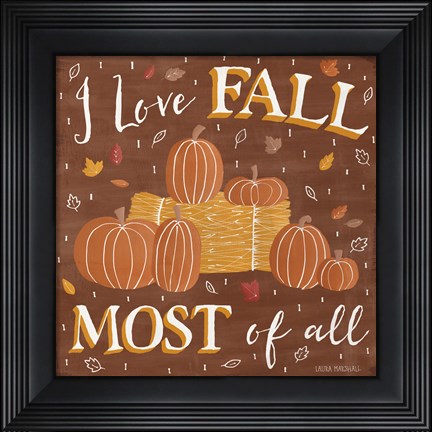 Framed Autumn Enchantment V Print
