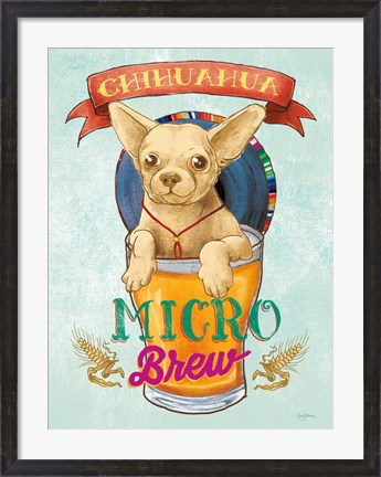 Framed Beer Dogs I Print