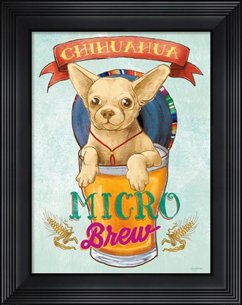 Framed Beer Dogs I Print