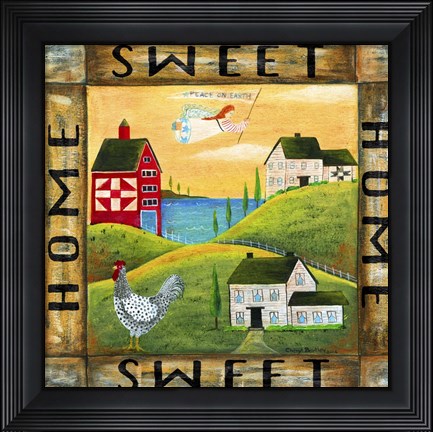 Framed Home Sweet Home 2 Square Print