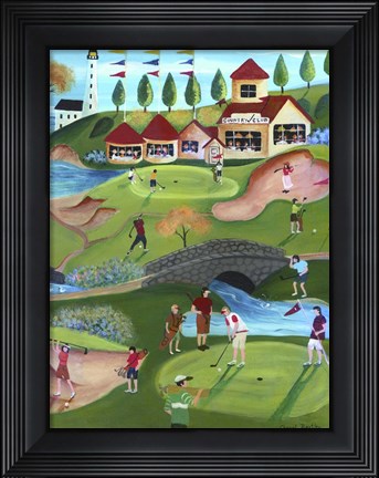 Framed Country Golf Club Print