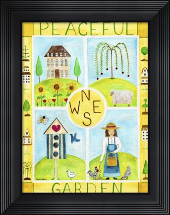 Framed Peaceful Garden Print
