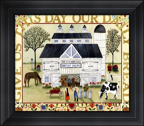 Framed Bartley Dairy Print