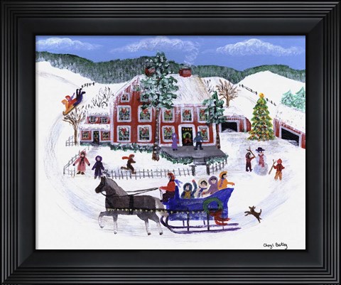 Framed Bring Out The Sleigh Print