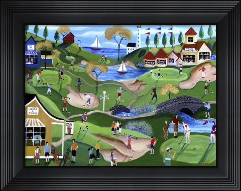 Framed Fairway Golf Resort Print