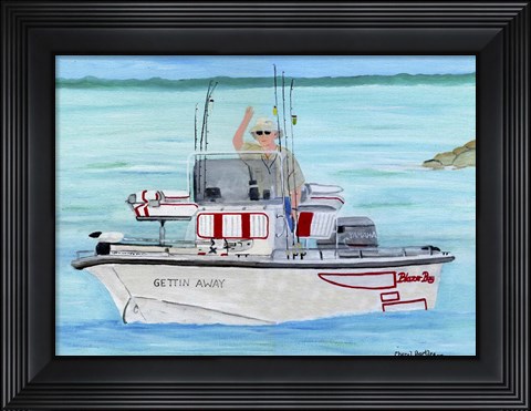Framed Gettin Away Blazer Bay Print