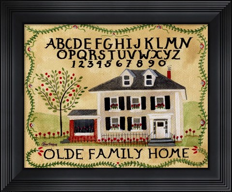 Framed Old Family Home Print