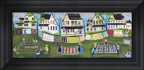 Framed Quilter Haven Print