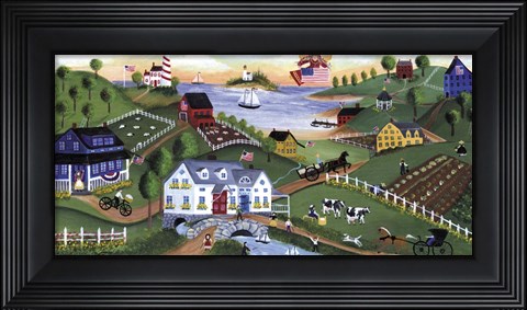 Framed Yesteryear Village Print