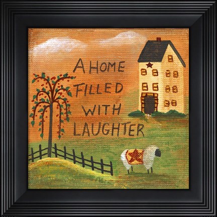 Framed Home Filled With Laughter Print