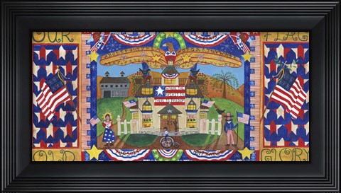 Framed Life Liberty And The Pursuit Of Happiness Print