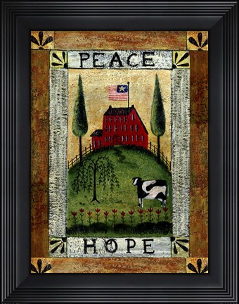 Framed Peace &amp; Hope Print