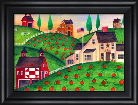 Framed Pumpkin Patch Print
