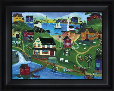 Framed Fishermans Inn Print