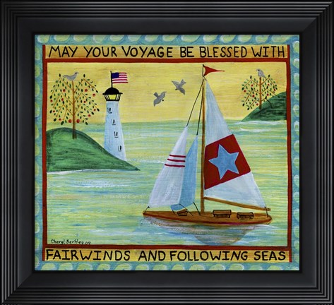 Framed May Your Voyage Be Blessed Print
