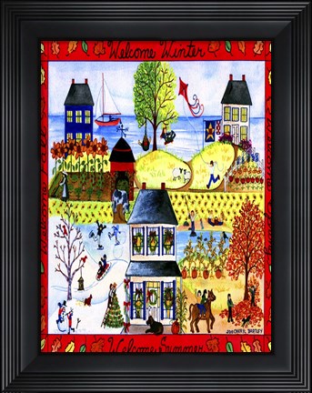 Framed Welcome All The Seasons Print