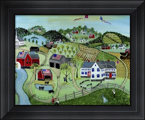 Framed American Farmland Print