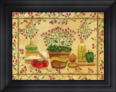Framed Oregano Print