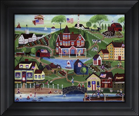 Framed Red Farms Inn Print