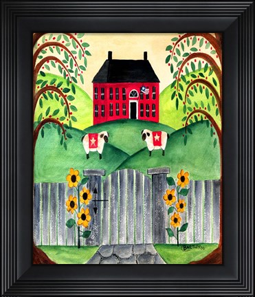 Framed Sheep At Home Print