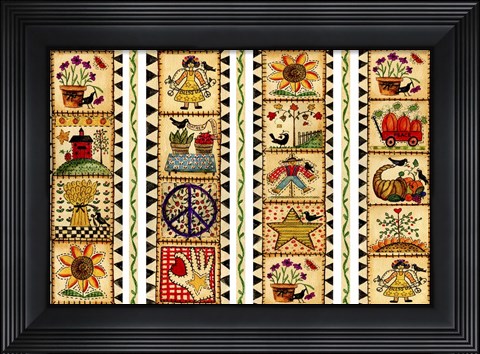 Framed Gather Together Stripe Print