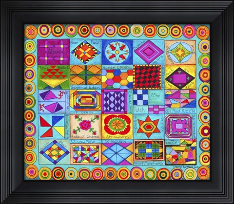 Framed Quilt Sampler Print
