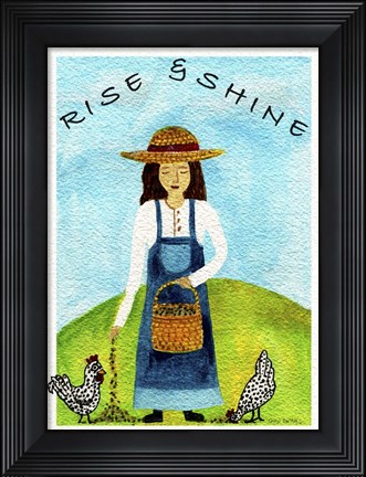 Framed Rise And Shine Print