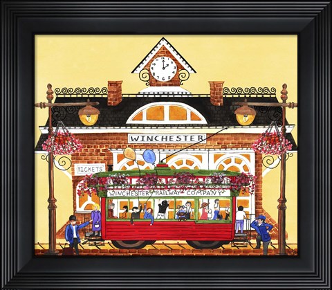 Framed Winchester Train Station Print