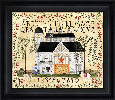 Framed Barn Blessing Print