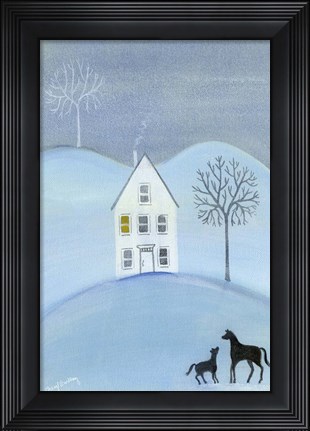 Framed Early Winter Frost Print