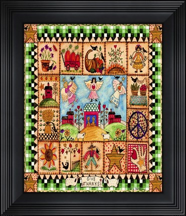 Framed Give Thanks Print