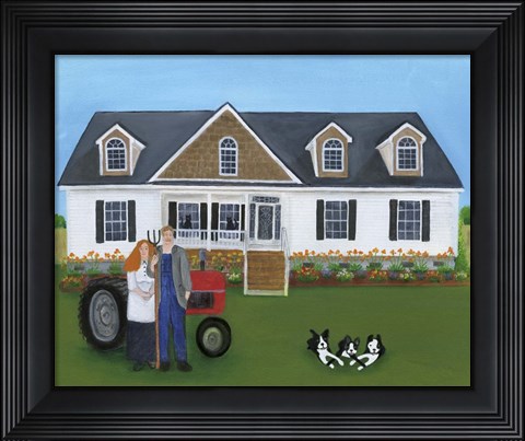Framed Mom and Pop Farmers Print