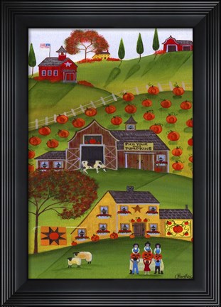 Framed Pick Your Own Pumpkin Patch Print