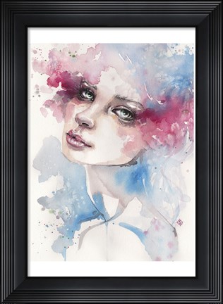 Framed Becoming (Portrait Of Lady) Print