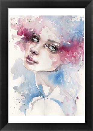 Framed Becoming (Portrait Of Lady) Print