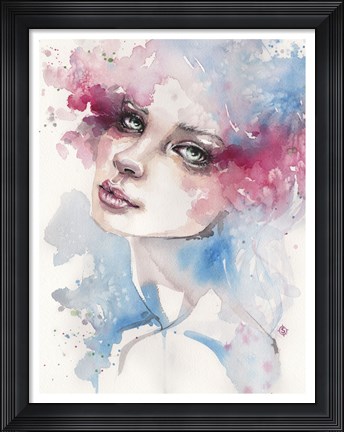 Framed Becoming (Portrait Of Lady) Print
