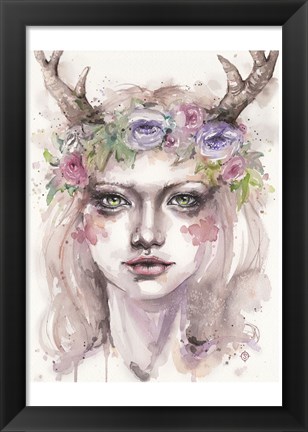 Framed Free &amp; Wild (Wood Nymph) Print