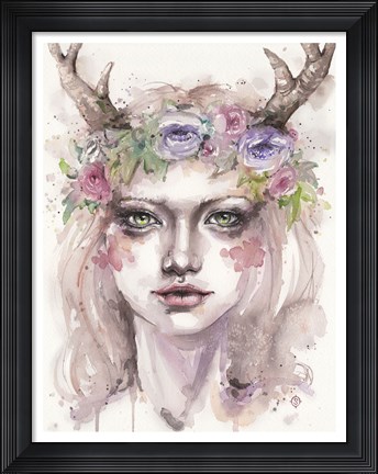 Framed Free &amp; Wild (Wood Nymph) Print
