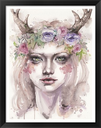 Framed Free &amp; Wild (Wood Nymph) Print