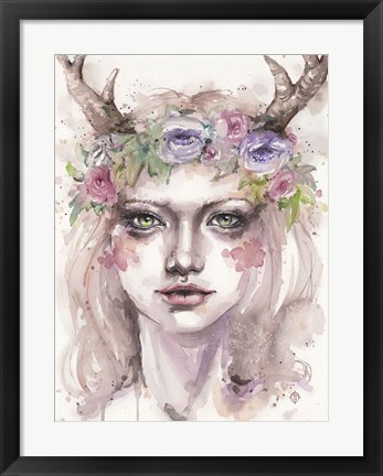 Framed Free &amp; Wild (Wood Nymph) Print