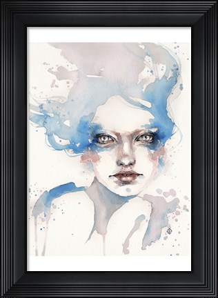 Framed In The Shallows (Water Nymph) Print