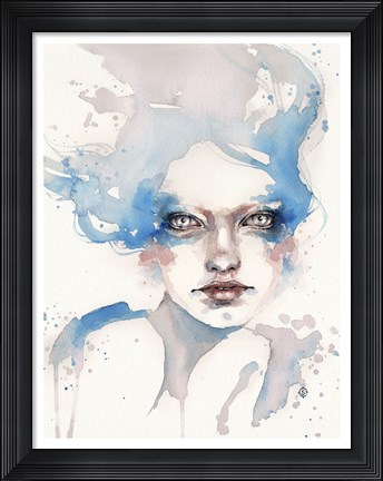 Framed In The Shallows (Water Nymph) Print