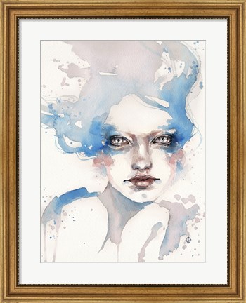 Framed In The Shallows (Water Nymph) Print